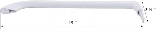 Miniatura 7 de Manija de puerta lateral de refrigerador mejorada WR12X20141 compatible con refrigerador General Electric (GE), color blanco