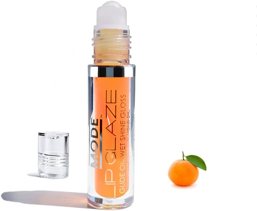 MODE Lip Glaze Sweet Tangerine Flavored Lip Gloss Hydrating Sheer Wet Shine