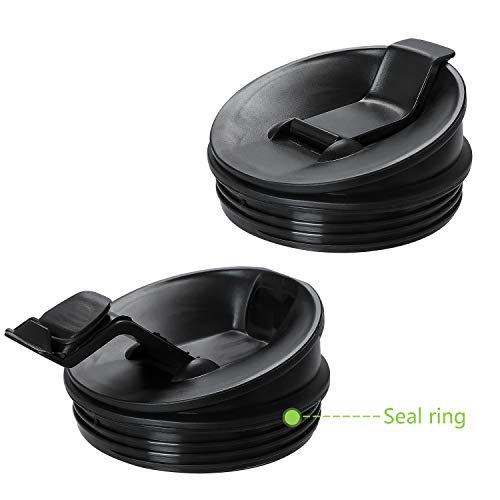 Ninja 24 Oz Replacement Cups with Sip & Seal Lids, Ninja Replacement Cup Compatible with BL450 BL454 BL456 BL480 BL481 BL482 BL490 BL640 BL642 BL682 for Nutri Ninja Auto IQ Series Blenders (2 Pack)