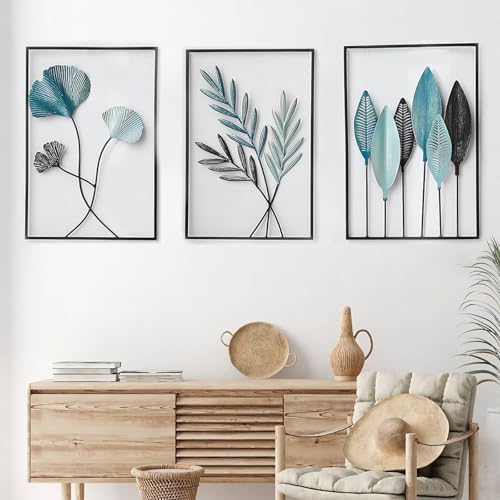 Tableau Mural 3D Métal Multicolore 43x30 Yunlaishaocer