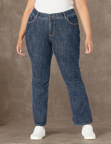 Riders by Lee Indigo Women's Plus Size Stretch No Gap Waist Bootcut Jean3
