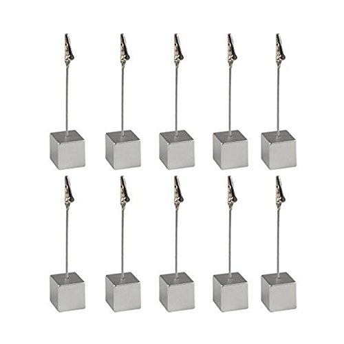 10 Stück Fotohalter Tischkartenhalter mit Krokodilklemme Holzsockel, Holz Fotoständer Memo Clip Halter Fotoclip Halte Kartenhalter für Bilder Karten Papier Foto Büro Hochzeit Party Dekoration