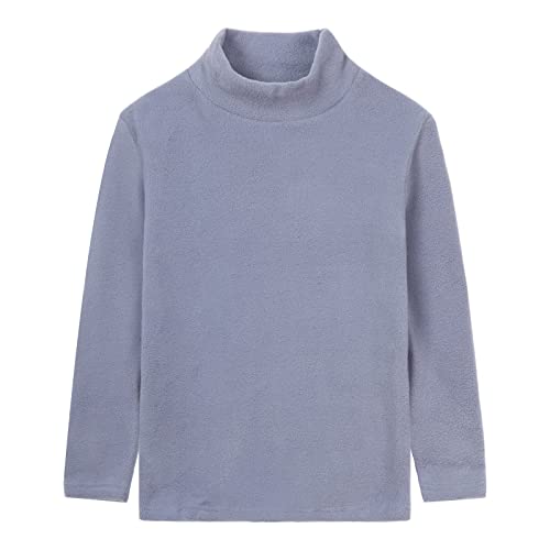 Image of LittleSpring Unisex Boys Girls Polar Fleece Shirt Base Turtleneck Top (2-14 Years)