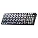 Redragon K686 Pro 98 Teclas Gasket RGB Gaming Keyboard 3 Modos PBT Teclado mecánico con Intercambio en Caliente, Base RGB hacia Abajo, botón Giratorio y Aislamiento de Ruido de 5 Capas, US Layout