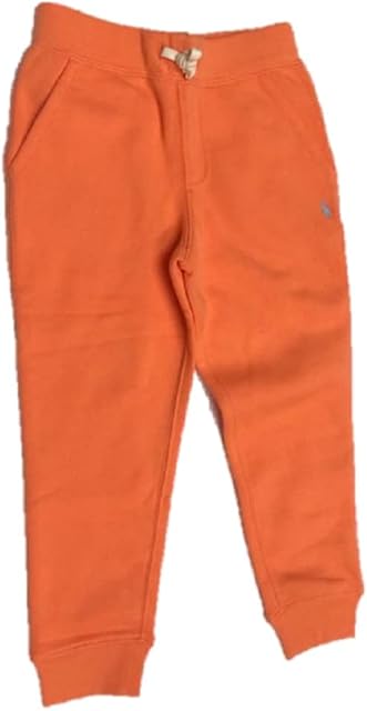 Ralph Lauren Polo Pale Orange Sweatpants Joggers Cuff Drawstring Sports Kids Size 5 Years