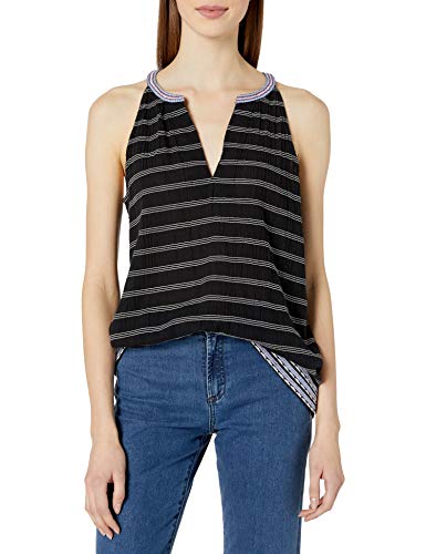 Joie Women's Heather Top, Caviar/Porcelain, S