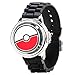 Pokémon Spinner Top Analog Watch for Kids – Features Iconic Poké Ball Spinner, Silver Metal Case, Comfortable Silicone Strap, and Pikachu Dial Art, Perfect for Pokémon Fans and Collectors