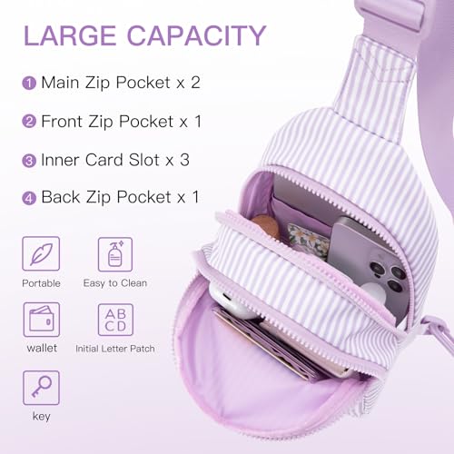 Image of Viverte Gifts for 8 9 10 11 12 Year Old Girls Sling Bag Crossbody Bags Fanny Pack for Teen Girls Personalized Gifts for Women