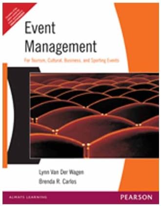 EVENT MANAGEMENT FOR TOURISM CULTURAL BUSINESS AND SPORTING EVENTS Paperback – 1 January 2005
