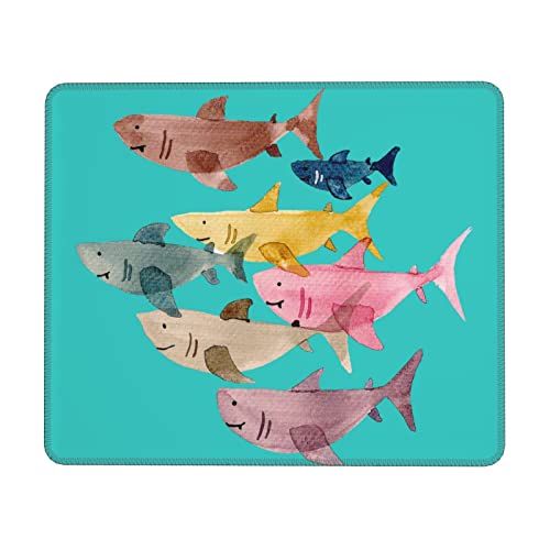 Tapis de souris poisson coloré lavable fini les tâches sur le bureau
