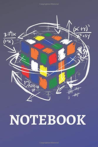 Rubik Cube Math Notebook: 6x9 Rubik Cube Notebook, Rubik Cube Equation Math, 120 College Rulled Pages