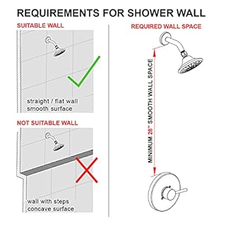 Egretshower Handheld Showerhead & Rain Shower Combo for Easy Reach, 27.5" Drill-free Stainless Steel Slide Bar, 5”of 5-setting Handheld Shower and Showerhead, with 5ft Hose -Brush Nickel