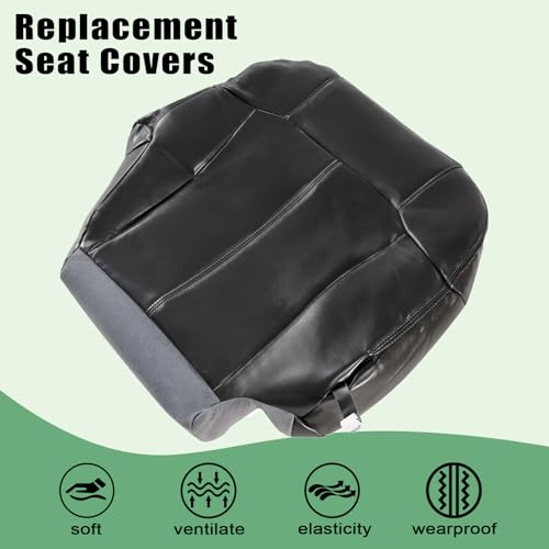 Housse de siège en cuir gris passager pour GMC Sierra 1999-2002 Priprilod - 6