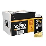 YoPRO Bebida Láctea UHT Banana 15g de proteínas 250ml - 12 unidades