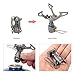 Lixada Pocket Camping Stove Mini Folding Backpacking Gas Stoves 25g Ultralight Portable Titanium Alloy Outdoor Cooking Butane Gas Burner 2700W
