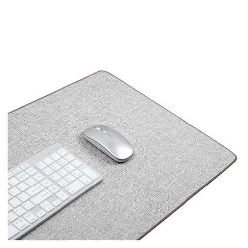Tapis de souris de jeu XXL en coton lin et caoutchouc pour bureau design épuré