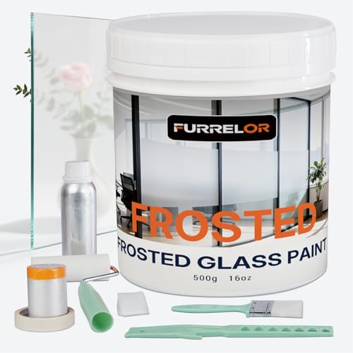 Frosted Glass Paint 32oz Industrial Strength Window Privacy Coating, Waterproof & UV Resistant,...