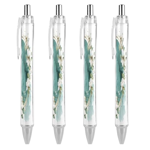 Stylos à bille rétractables anti fatigue des doigts encre noire lot de 4