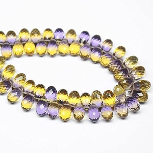 Ametrine quartz faceted tear drop pour fabriquer des boucles d'oreilles