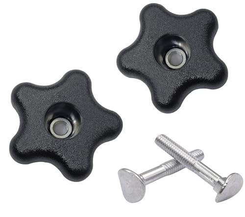 (2 Pack) 92-2260 Handle Knob and Screw Bolt Washer Kit Fits Toro Lawn Mowers/Snow Blowers 107-3844 106-4161 for Repair Snow throwers and Lawn mowers Parts