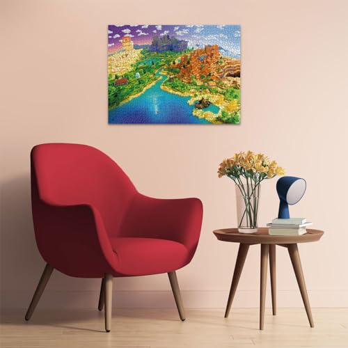 Ravensburger 12000433 - World of Minecraft - 1500 pieces jigsaw puzzle – Puzzle for adults and kids age 14 years up, minecraft puzzle, gifts for Minecraft fans - Image 4