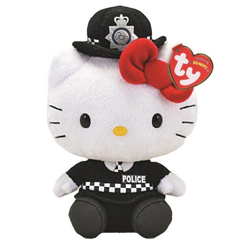 Hello Kitty TY Beanies English Police Woman Officer