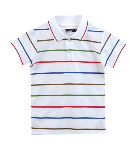 Image of DECHADO Pure Cotton Half Sleeve Polo Neck Regular Fit Boys T-Shirt | Kids T-Shirt | Boys T-Shirt | Tshirts for Kids Boys | Cotton Tshirt