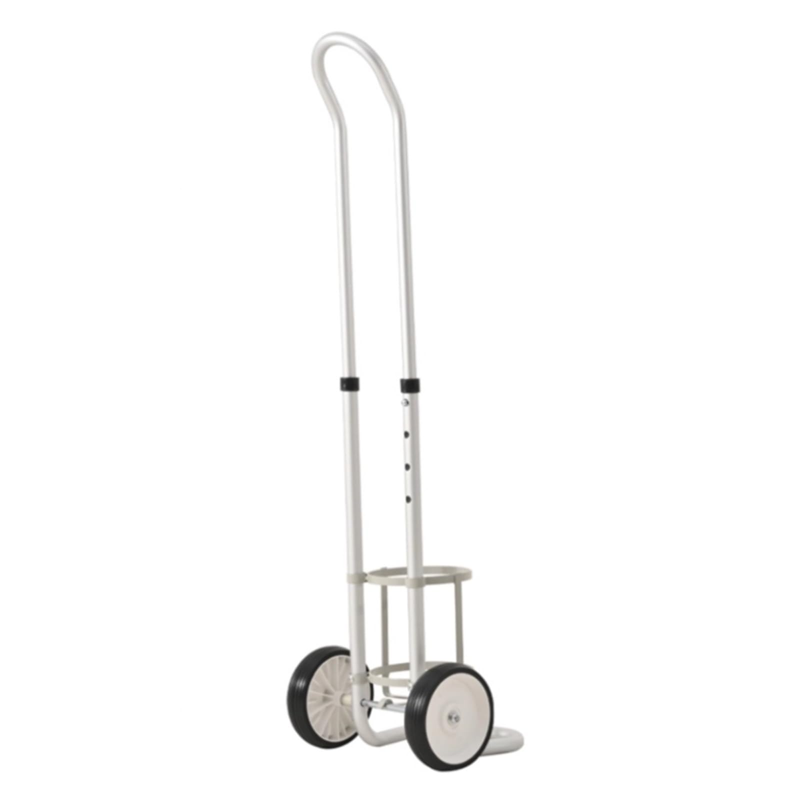 Carrello portatile del cilindro dell'ossigeno con lega di alluminio spessa, sollevabile e abbassabile, per uso domestico di ossigenoterapia