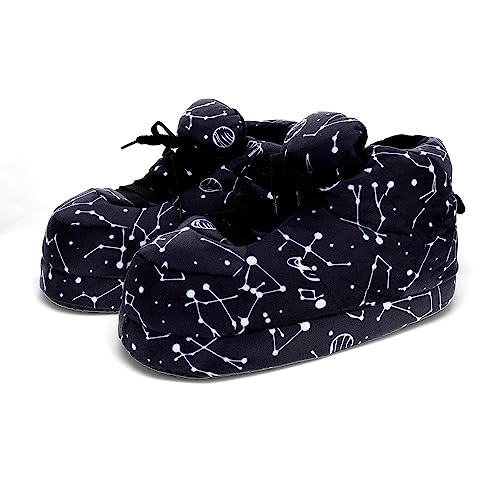 Image of Happy Feet Slippers Standard Sneaker Slippers for Men, Women, and Kids - Women Shoes, Gifts for Women, As Seen on Shark Tank - Classy Oversized House Slippers for Women with Non-Slip Rubber Soles