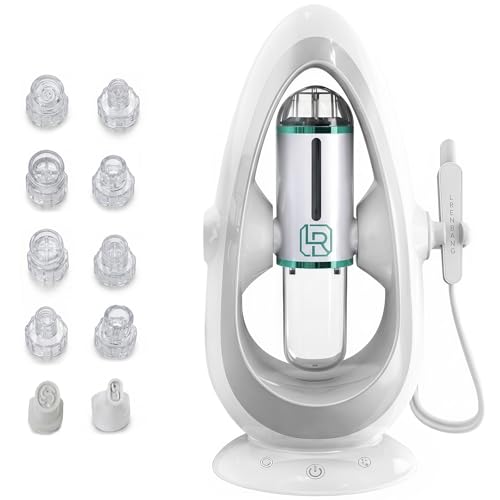 AquaFacial Hautreinigungsgerät Multifunktionales Haushalts Hautreinigungsgerät mit Wasser-Sauerstoff 5 Saugstufen & 10 Aufsätzen Tiefenreinigung Hautreinigungsgerät mit Mikroblasen für Home