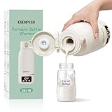 Portable Bottle Warmer for Travel, Fast Baby Bottle Warmer Portable with Precise Temperature Control, 17 OZ Milk Warmer, Leak-Proof Cordless Breastmilk Warmer, Fits Most Baby Bottles for On the Go