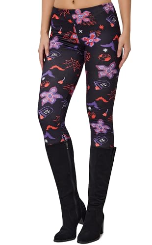 Image of sissycos Women's 80s Leggings Neon Artistic Splash Printed Buttery Soft Stretchy Pants