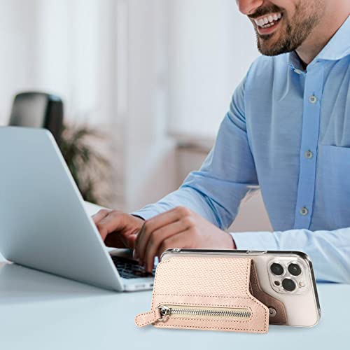 Caso de cartão de telefone celular Stick On | Bolsa Multifuncional com Zíper Moeda para Telefone | C