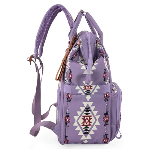 Wrangler Aztec Backpack Organized Daypack Travel Baby Bag with Stroller Strap and Side Bottle Pockets WG2204-9110LV - image 5