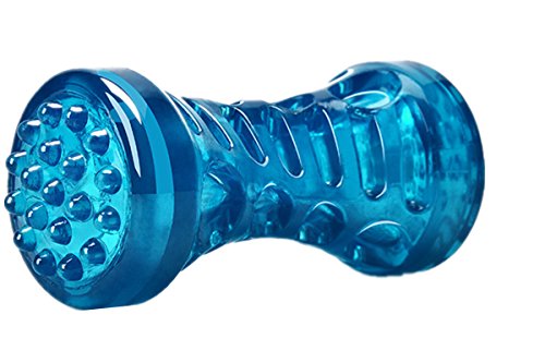 CZ-XING - Juguete de limpieza de dientes de goma resistente a los ácaros para perros, flotante y apto para uso en piscina, juguete para masticar para perros grandes y medianos