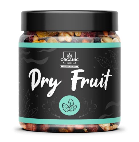 Image of Organic Box 100% Natural and Premium Healthy Mix Dry Fruits and Nuts Healthy for Every Occasion Fresh and Healthy Dry Fruits (100 Gram) - Diwali Gift Pack