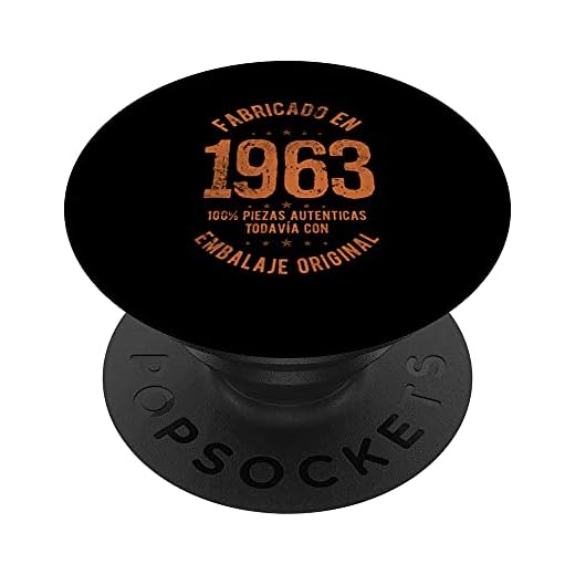 58 Años Cumpleaños Hombre Nacido En 1963 Regalo de 58 Años PopSockets PopGrip Intercambiable