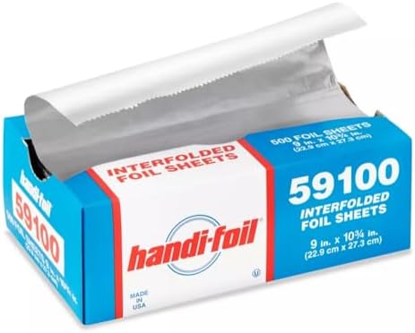 Handi-Foil 59100 500 - 9" x 10.75" Foil Pop-Up Sheets (Pack of 500)