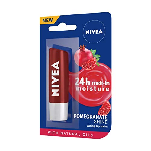 Image of NIVEA Lip Balm, Pomegranate Shine, 4.8g And NIVEA Lip Balm, Pink Guava Shine, 4.8g