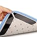 Antiderapant Autocollants de Tapis, 24 Pcs Anti Derapant Tapis,Rug Grippers Autocollants, Anti Curling Carpet Grippers Coin, sous Tapis Auto-adhésif Autocollant (Noir)