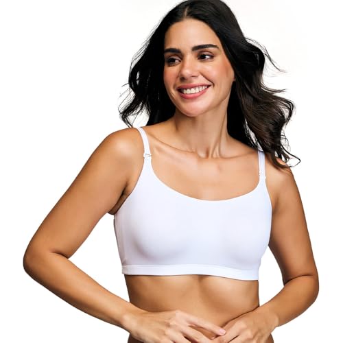 NYKD (NYB165 Cotton Non Padded & Non Wired Full Coverage Slip On T-Shirt Bra for Women | Easy Breezy Soft Fabric with Hidden Shaper Sling for No Side Bulge & Detachable Strap