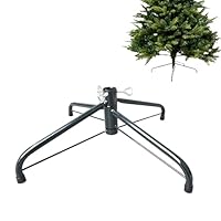 Christmas Tree Stand for Artificial Trees Holder 40cm Metal Base Heavy Duty Foldable Height Extender Legs with Adjustable Screws Sturdy Bracket for 4ft,5ft,6ft Green
