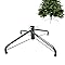 Christmas Tree Stand for Artificial Trees Holder 40cm Metal Base Heavy Duty Foldable Height Extender Legs with Adjustable Screws Sturdy Bracket for 4ft,5ft,6ft Green
