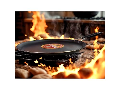 Pure Iron Heavy Induction Tawa for Roti/Chapati with Steel Handle | Premium Flat Bottom Induction Loha Tava with Health Benefits | Non-Toxic, No... - Image 7