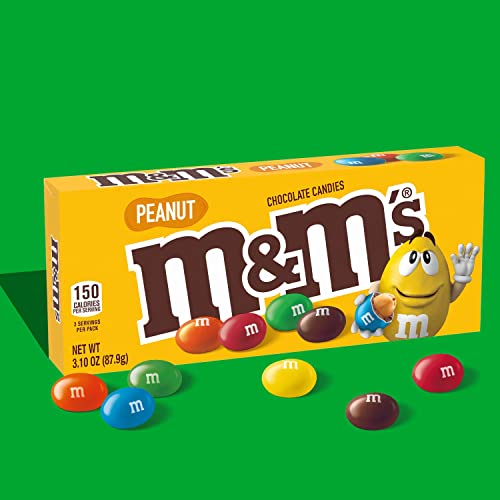 M&M's Peanut Chocolate Candy - Movie Theater Box 3.1 Ounce (Pack of 12) - image 4