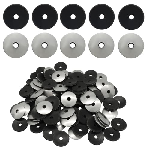 Waziaqoc 60-Pack 1/4 x 1 Inch Neoprene Washers, Stainless Steel 304 Neoprene Washers with EPDM Bonded Sealing Gaskets for Screws, DIY and Industrial Use