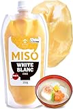 YAMASAN KYOTO UJI White Miso Paste with Malted Rice, Japanese Traditional Fermented Food, Easy Squeezable Tube (350g)