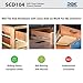 10-Pack Rok Hardware Soft Close for Wood Drawers/Soft Close Drawer Adapter/Add-On/Retrofit (White), SCD104W