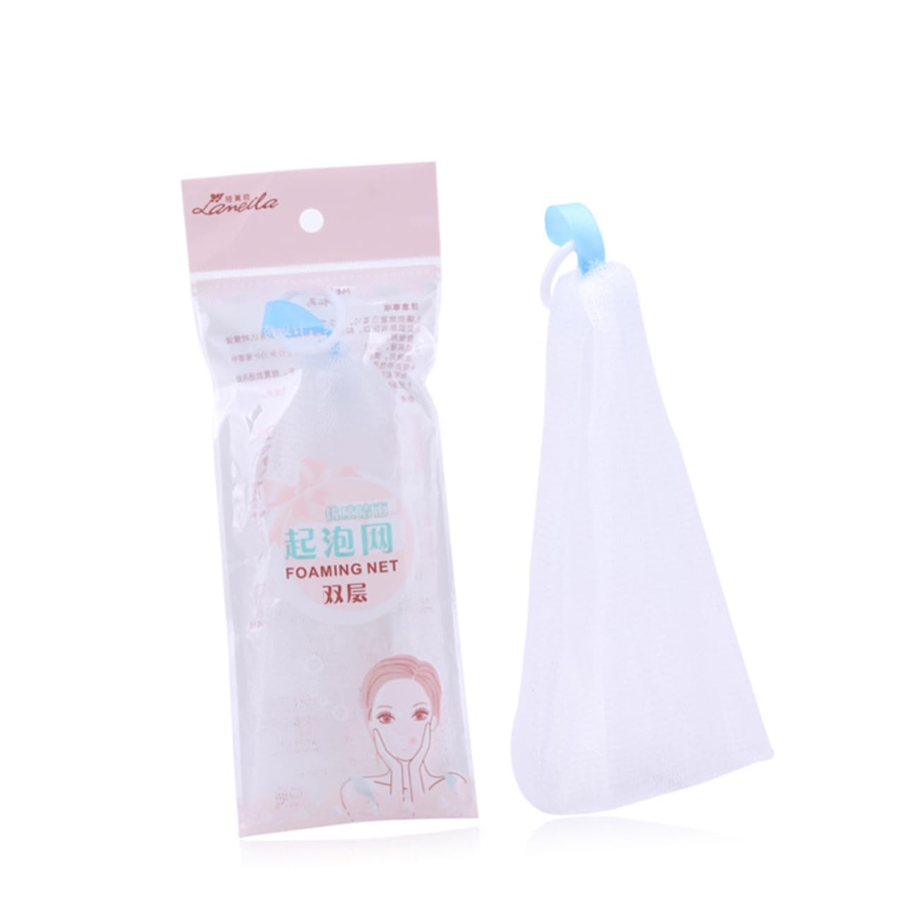3pcs Bubble Foaming Net for Face Wash Multi-purpose Soap Bag Shower Gel Shampoo Easy Hanging Durable Material