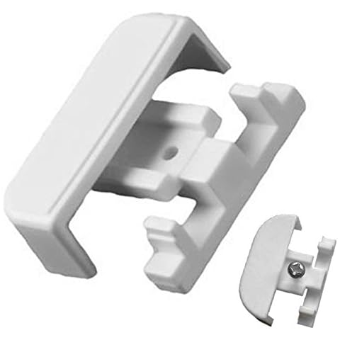 Curtain Rail Track Glider Stop End to fit Superwhite Drape Crest x 2 Cover